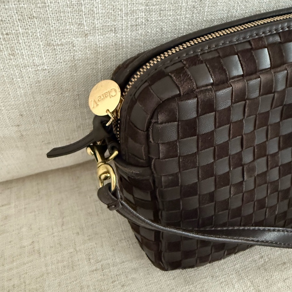 Clare V mahogany suede Midi Sac - Picture 6 of 9